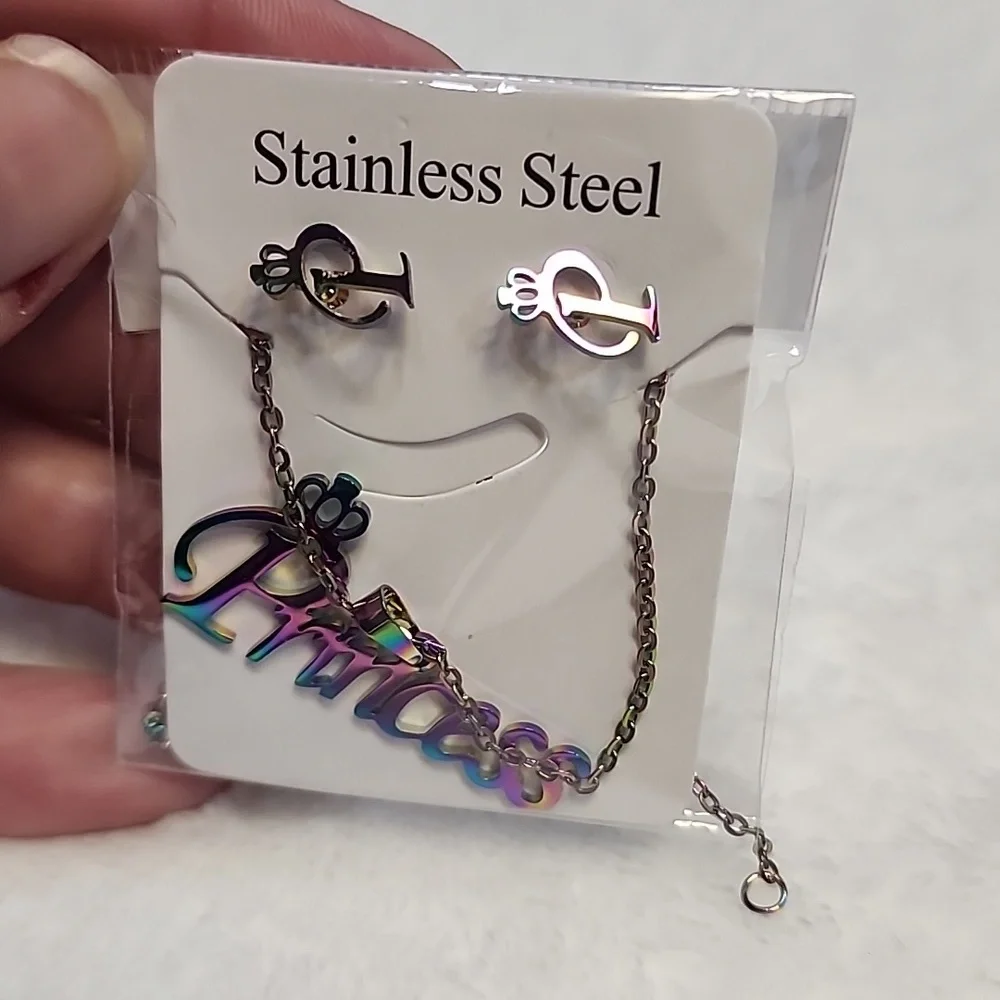 Stainless Steel PRINCESS 👸 Jewelry set